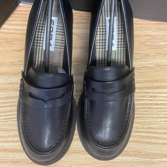 Chunky Loafers Size 6.5 Women's Vintage Y2K Soda Black Heels #3221 - Picture 3 of 12